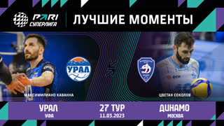 Урал - Динамо МСК | 27 Тур | 11.03.2023 | PARI Суперлига 2022/23 | Мужчины